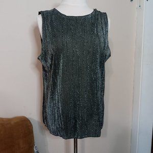 Silver & Black Shimmer Top
